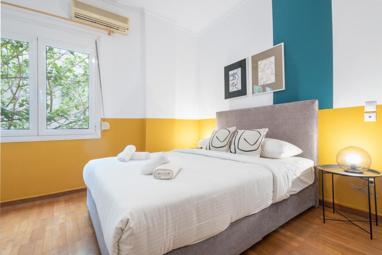 Spacious High-Ceiling 2-Bedroom By Acropolis Museum Athena Bagian luar foto