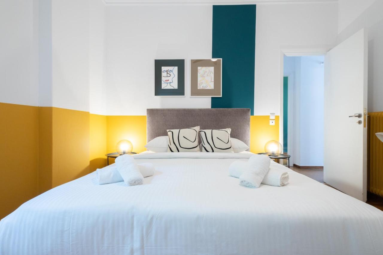 Spacious High-Ceiling 2-Bedroom By Acropolis Museum Athena Bagian luar foto