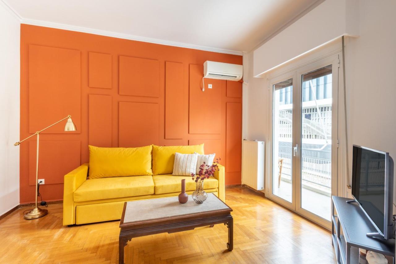 Spacious High-Ceiling 2-Bedroom By Acropolis Museum Athena Bagian luar foto